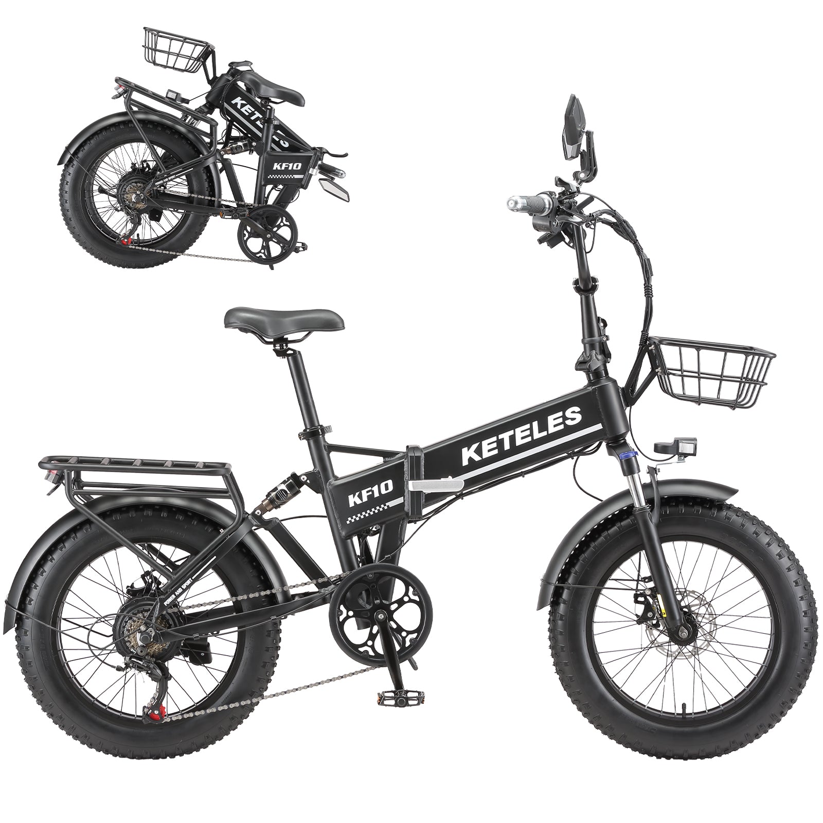 KETELES KF10 48V 250W 20 Inch Fat Tire Folding Ebike – KETELES Online Store