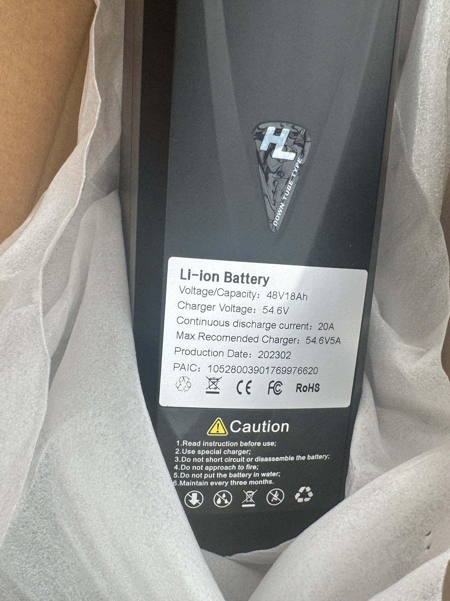 KETELES K800 battery 48V 18AH