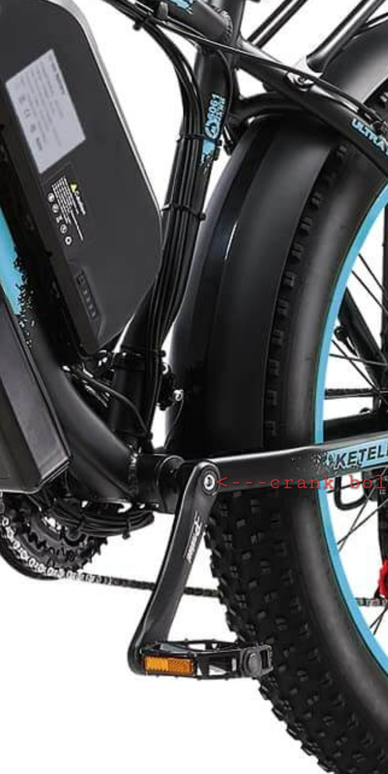 KETELES EBIKE CRANK BOLT