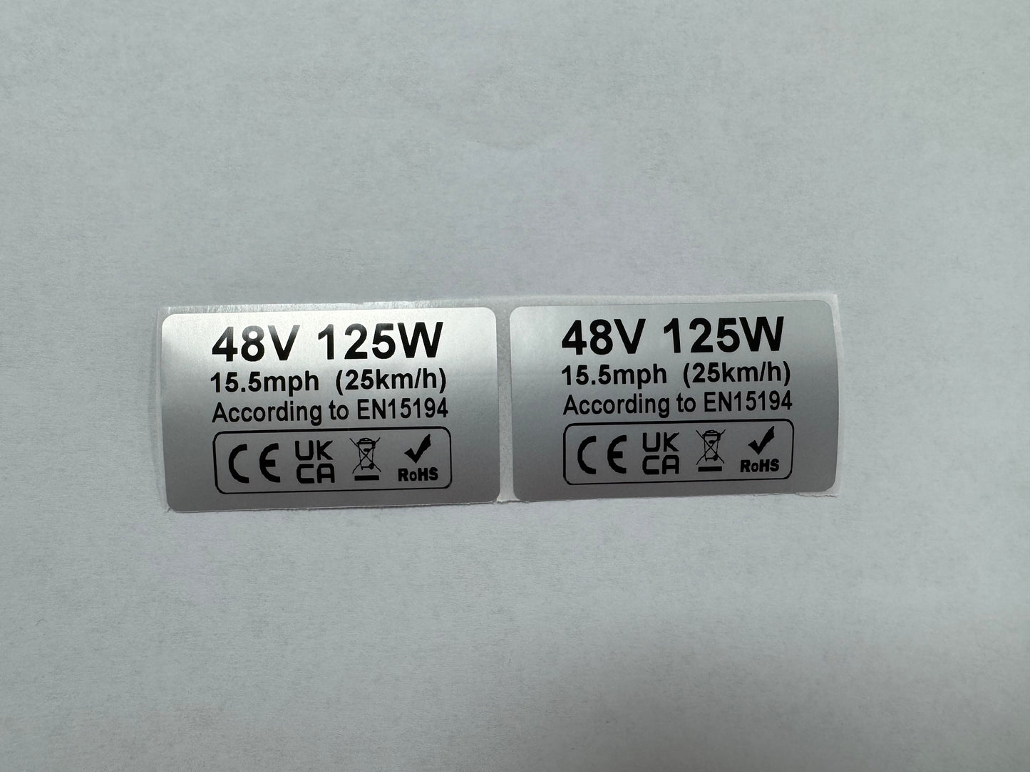 KETELES 2x125W Dual Motor Label