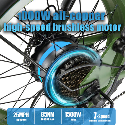 Keteles K880 48V 23Ah 1000W Fatbike
