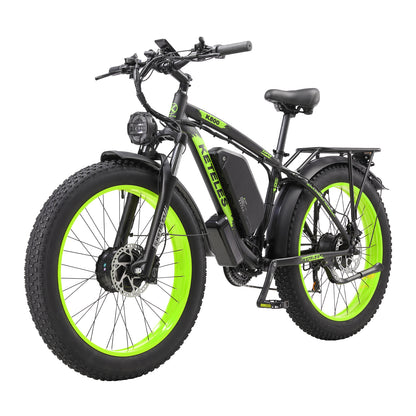 KETELES K800 250W dual Motors 48V 23AH Battery 26" Inch Fat Tire E-Bike