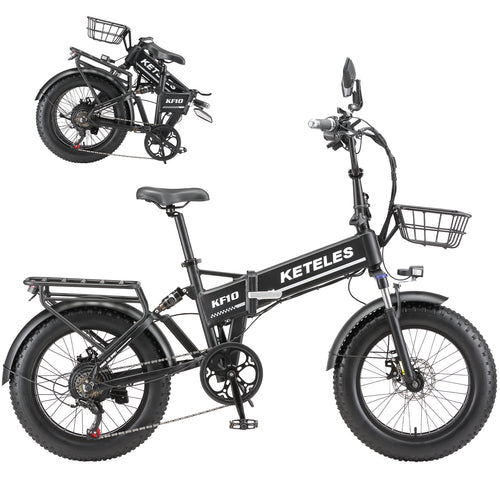 KETELES KF10 48V 250W 20 Inch Fat Tire Folding Ebike