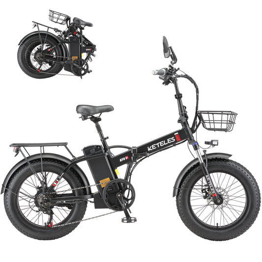 KETELES KF10 48V 250W 20 Inch Fat Tire Folding Ebike