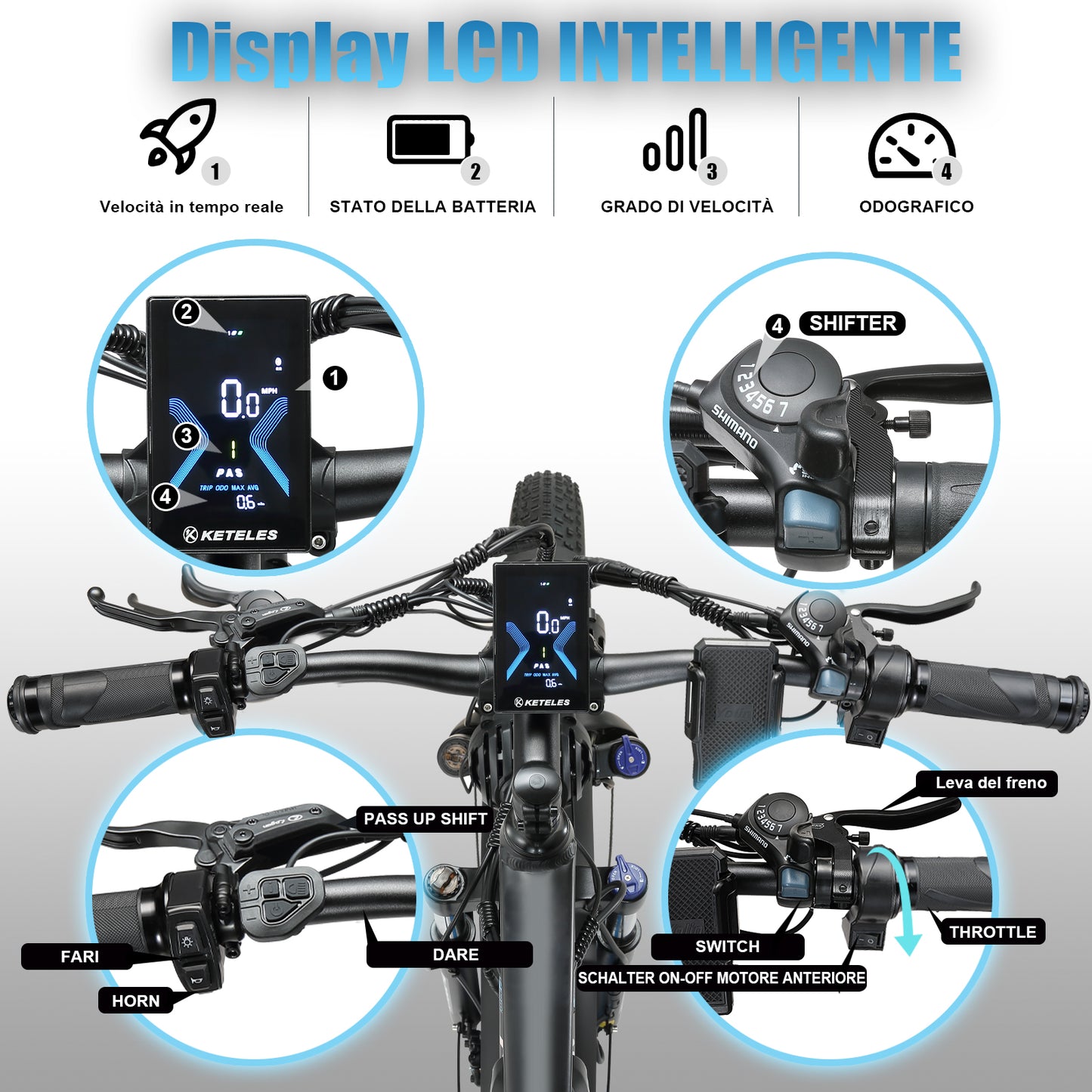 KETELES K800 4000W 52V32AH Dual Motor Fat Mountain E-Bike