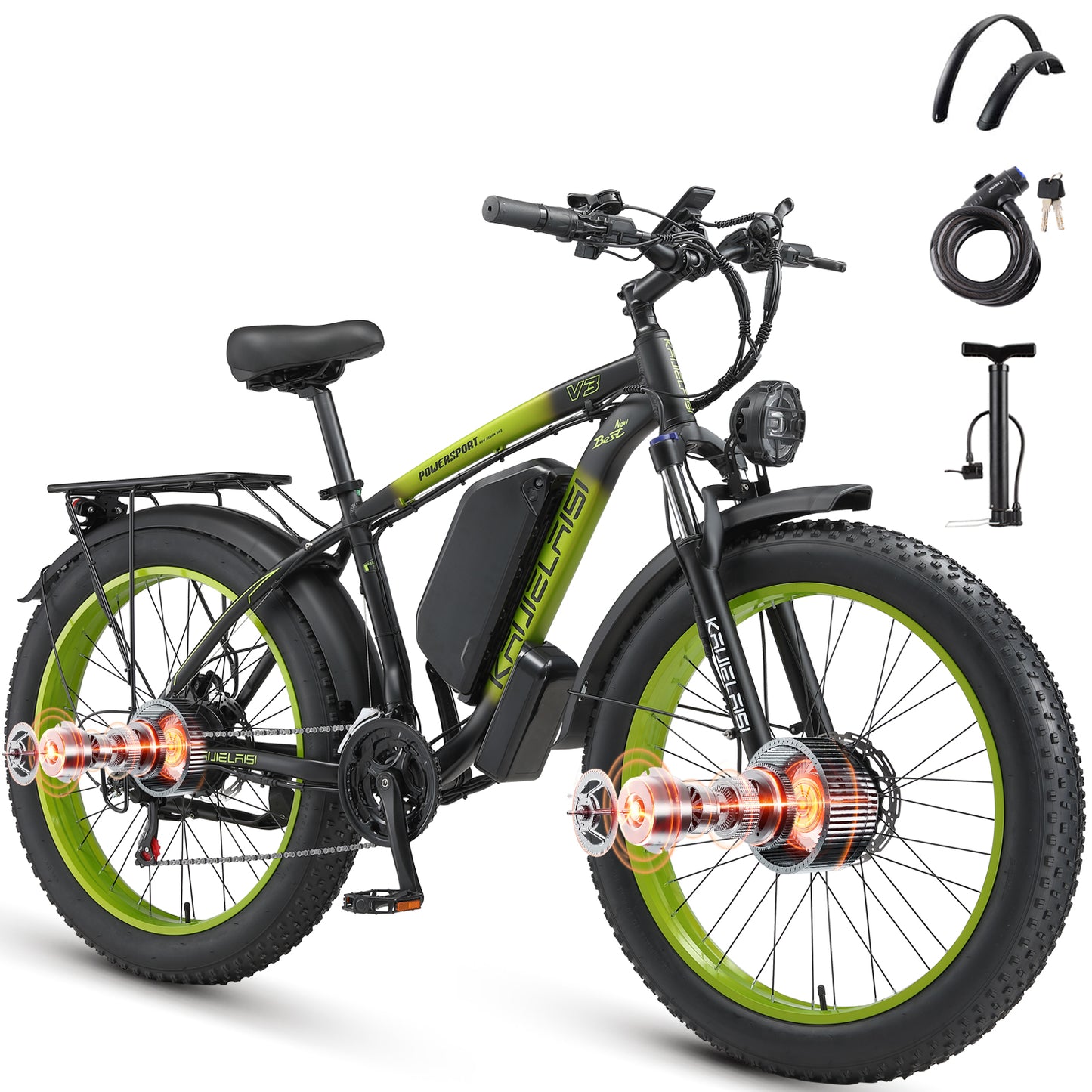 KETELES KAIJIELAISI V3 2000W Dual Motor Ebike