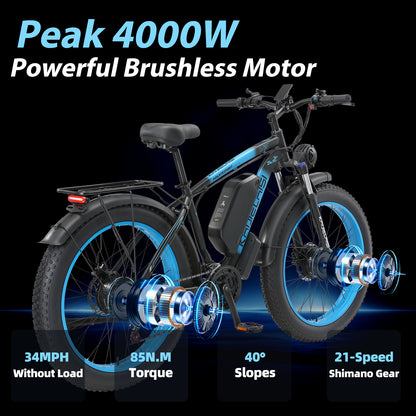 KETELES KAIJIELAISI V3 2000W Dual Motor Ebike