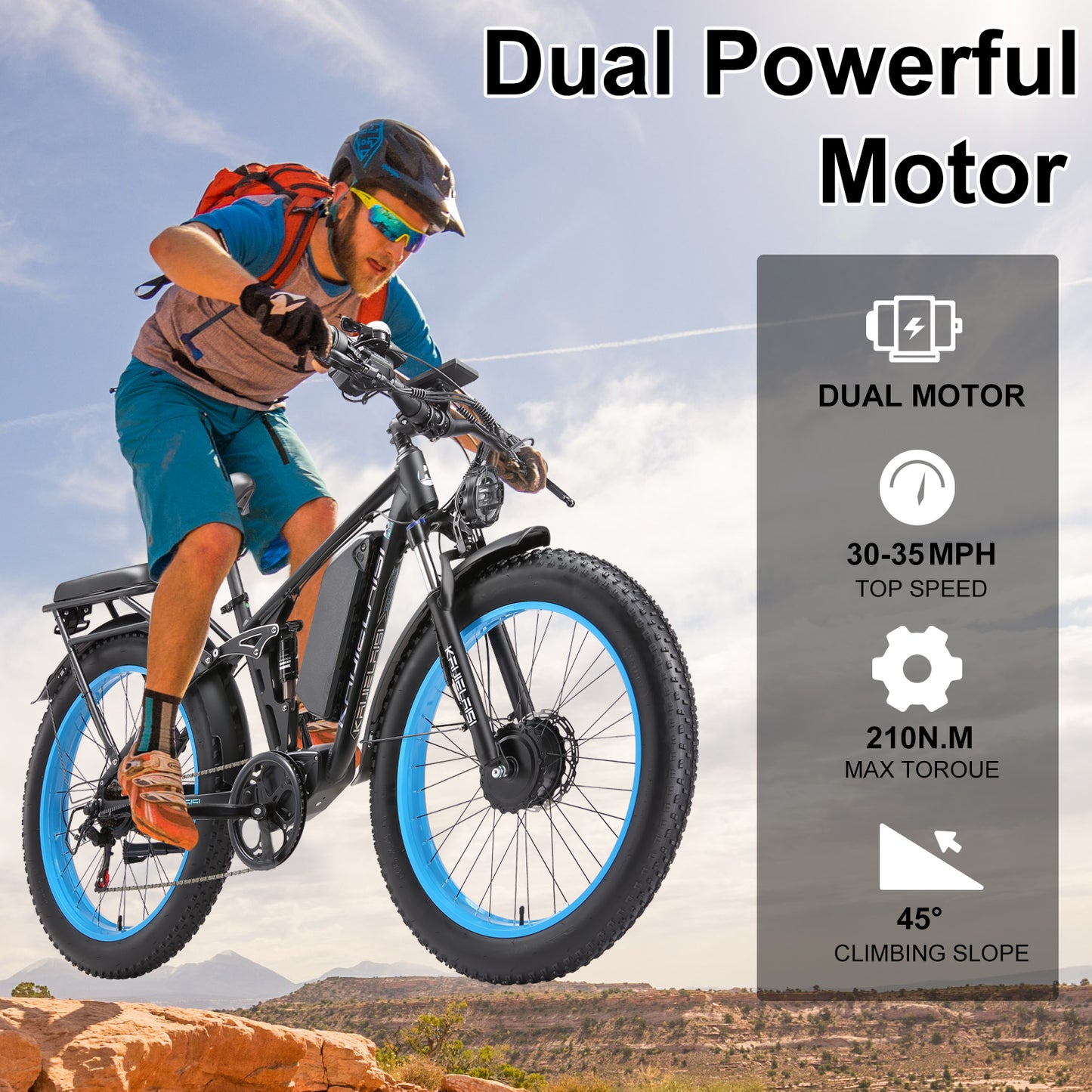 KETELES KAIJIELAISI V3 Pro 3200W 52V26AH Dual Motor E-Bike