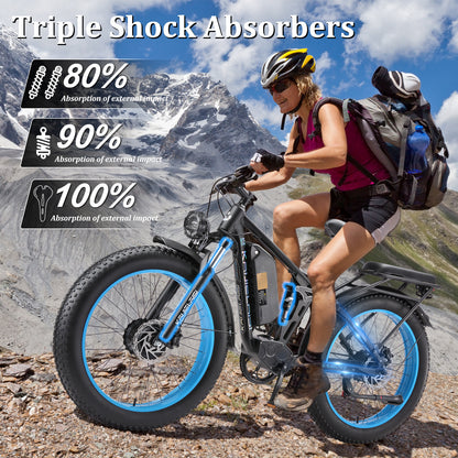 KETELES KAIJIELAISI V3 Pro 3200W 52V26AH Dual Motor E-Bike