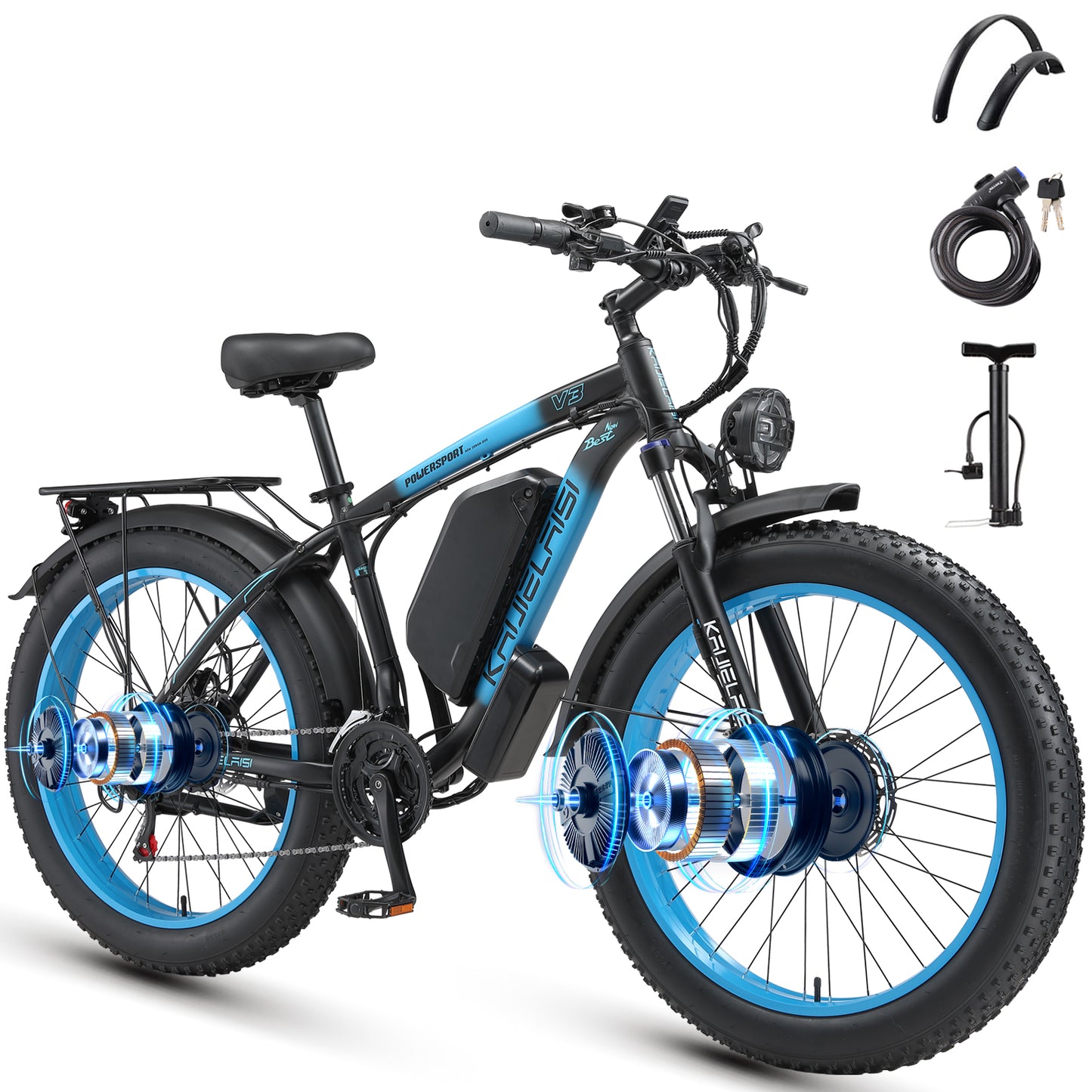 KETELES KAIJIELAISI V3 2000W Dual Motor Ebike