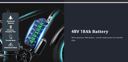 K820/K800 48V 18AH battery