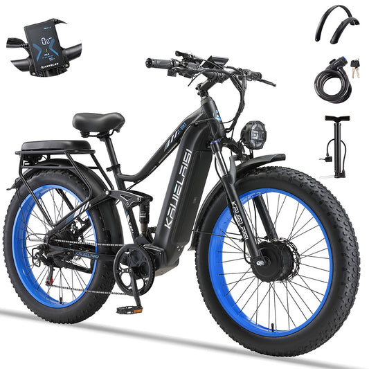 KETELES K801  2×2000W dual Motors 60V 35AH 26" Inch Fat Tire E-Bike