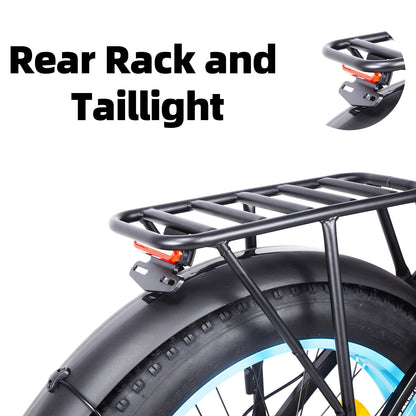 KETELES K800Pro 250W Dual Motors 26" Inch Fat Tire E-Bike