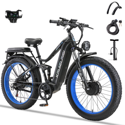 KETELES KAIJIELAISI K801  250W dual Motors 60V 35AH 26" Fat Tire E-Bike