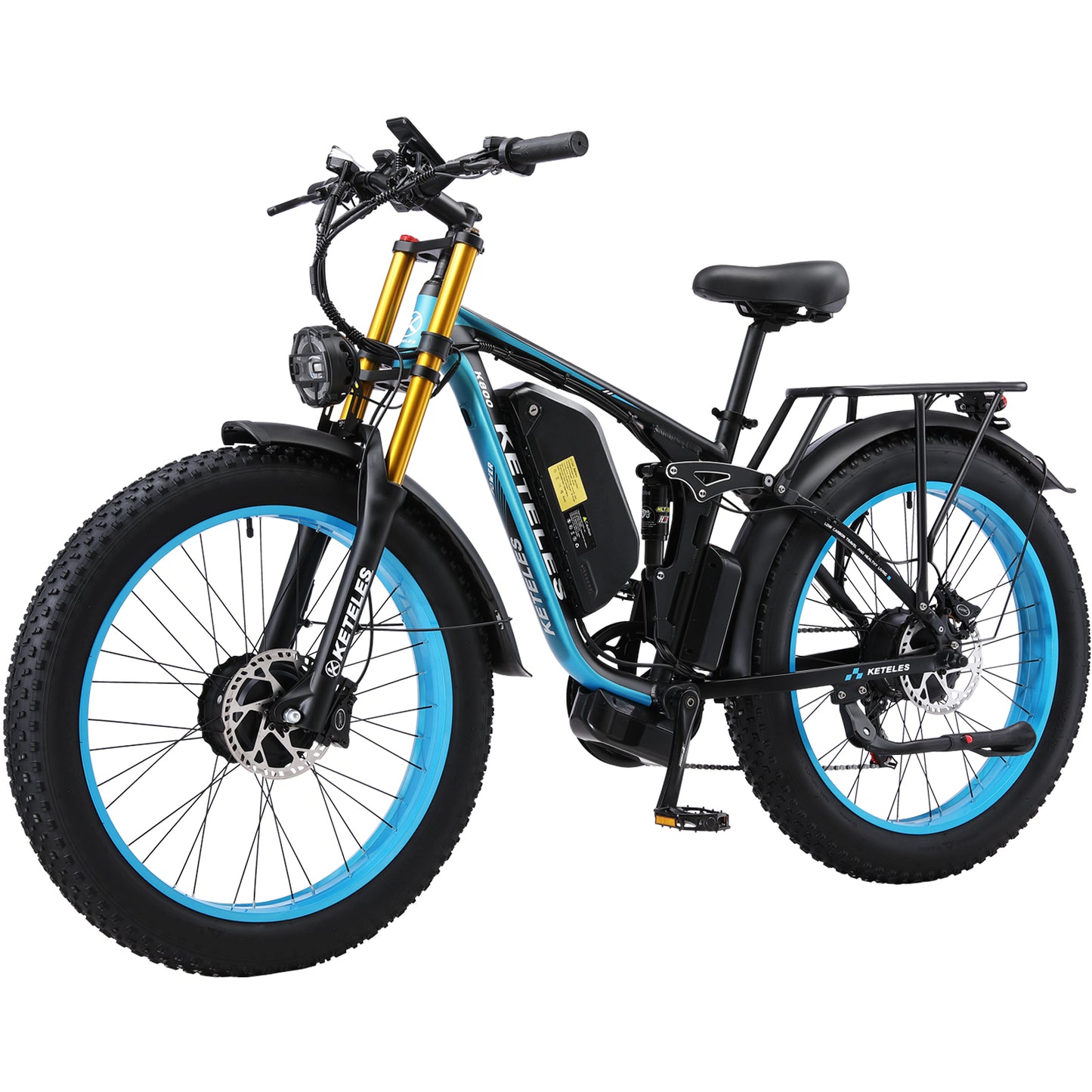 KETELES K800Pro 250W Dual Motors 26" Inch Fat Tire E-Bike