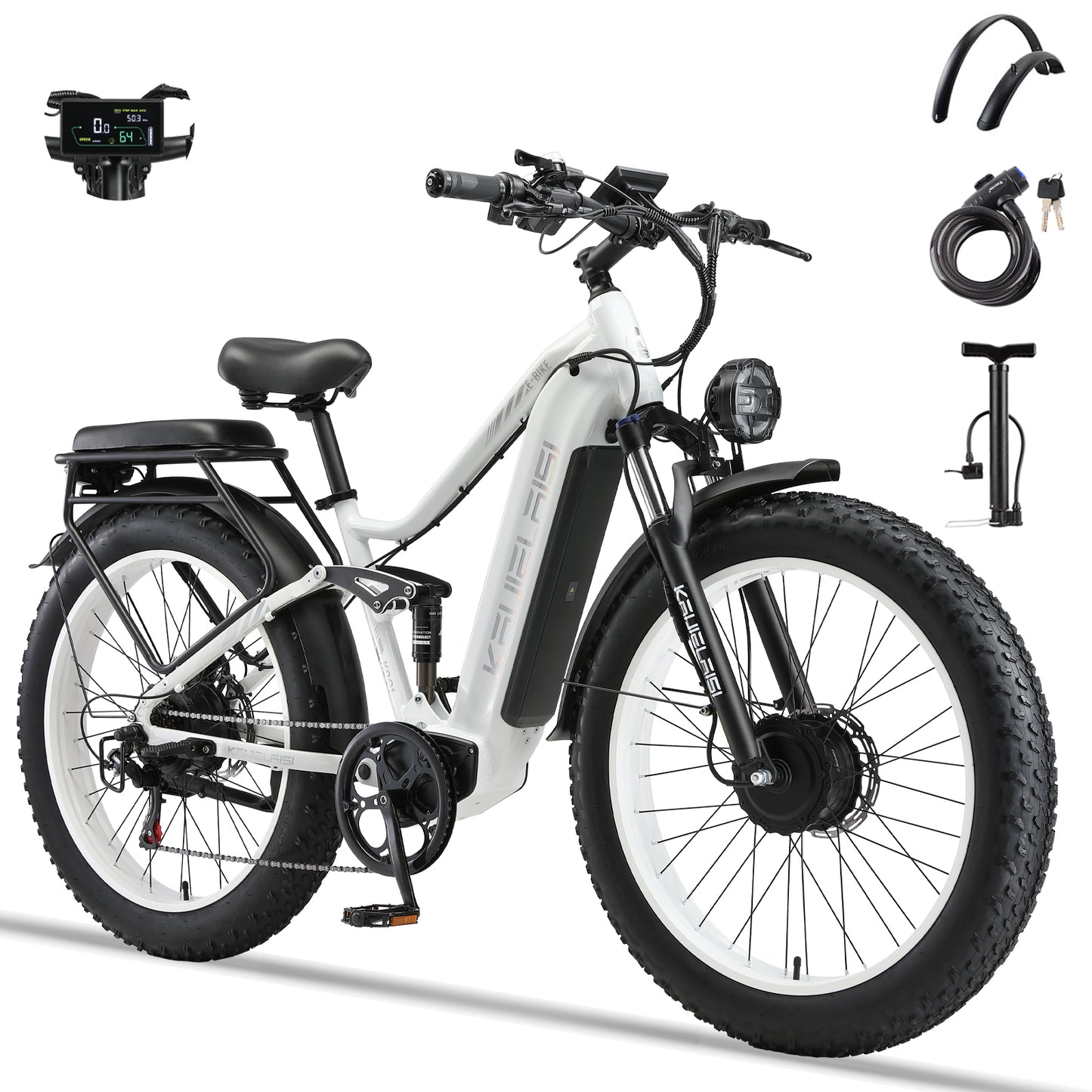 KETELES KAIJIELAISI K801  250W dual Motors 60V 35AH 26" Fat Tire E-Bike