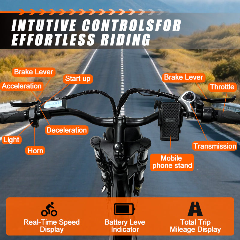JESRIDER G650 Mountain E-Bike for Adults, 20"×4 Fat Tyre, Full Suspension All Terrain, 48V 20Ah Removable Battery, Up to 60 km Range, 25km/h Pedal Assist