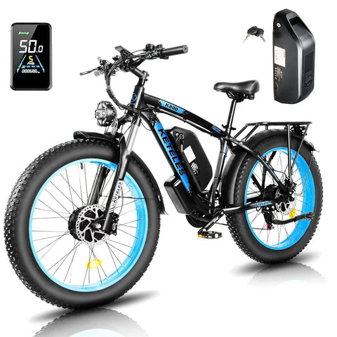 KETELES K800 2×1000W dual Motors Electric Bike 23AH Battery Electric 26" Inch Fat Tire E-Bike