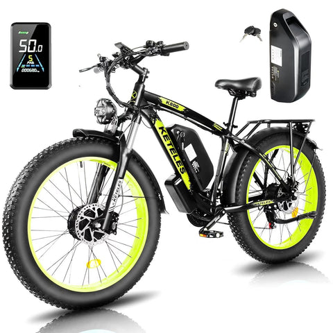 KETELES K800 2×1000W dual Motors Electric Bike 23AH Battery Electric 26" Inch Fat Tire E-Bike