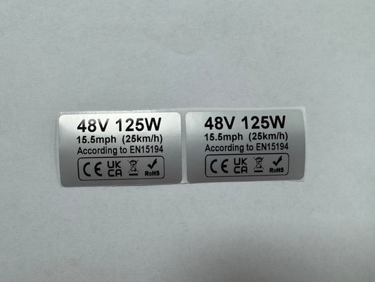 KETELES 2x125W Dual Motor Label