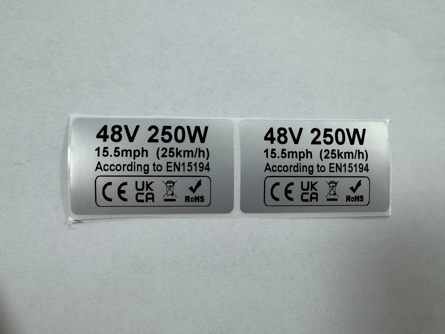 KETELES 250W Motor Label
