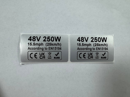 KETELES 250W Motor Label