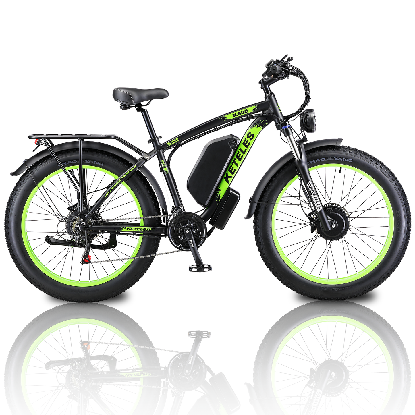 KETELES K800 2×1000W dual Motors Electric Bike 23AH Battery Electric 26" Inch Fat Tire E-Bike