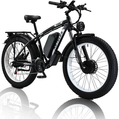 KETELES K800 2×1000W dual Motors Electric Bike 23AH Battery Electric 26" Inch Fat Tire E-Bike
