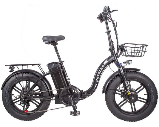 KETELES KF9 1000W 35AH 20 Inch Fat Tire Folding Electric Bicycle