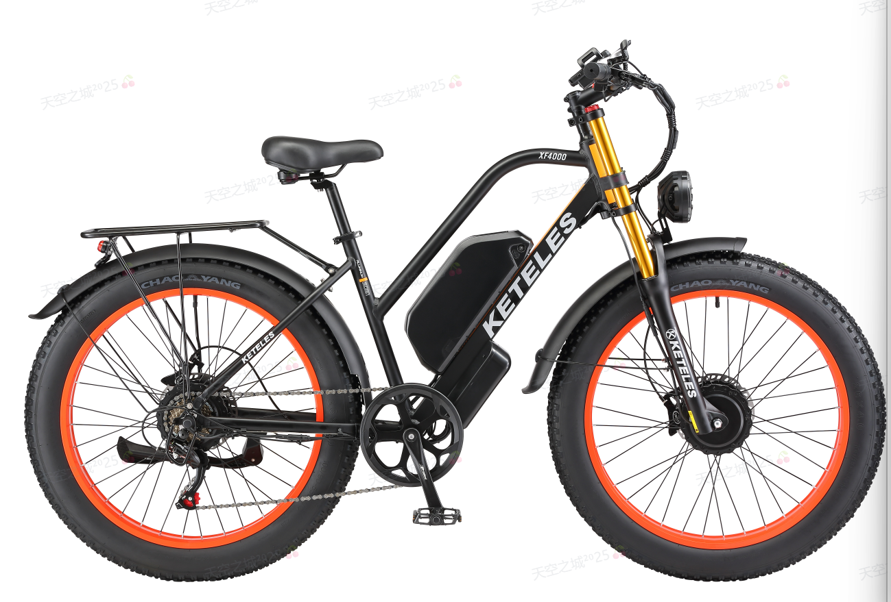 KETELES XF4000 Electric Bike 2000W Dual Motor 48V 23AH Fat Tire
