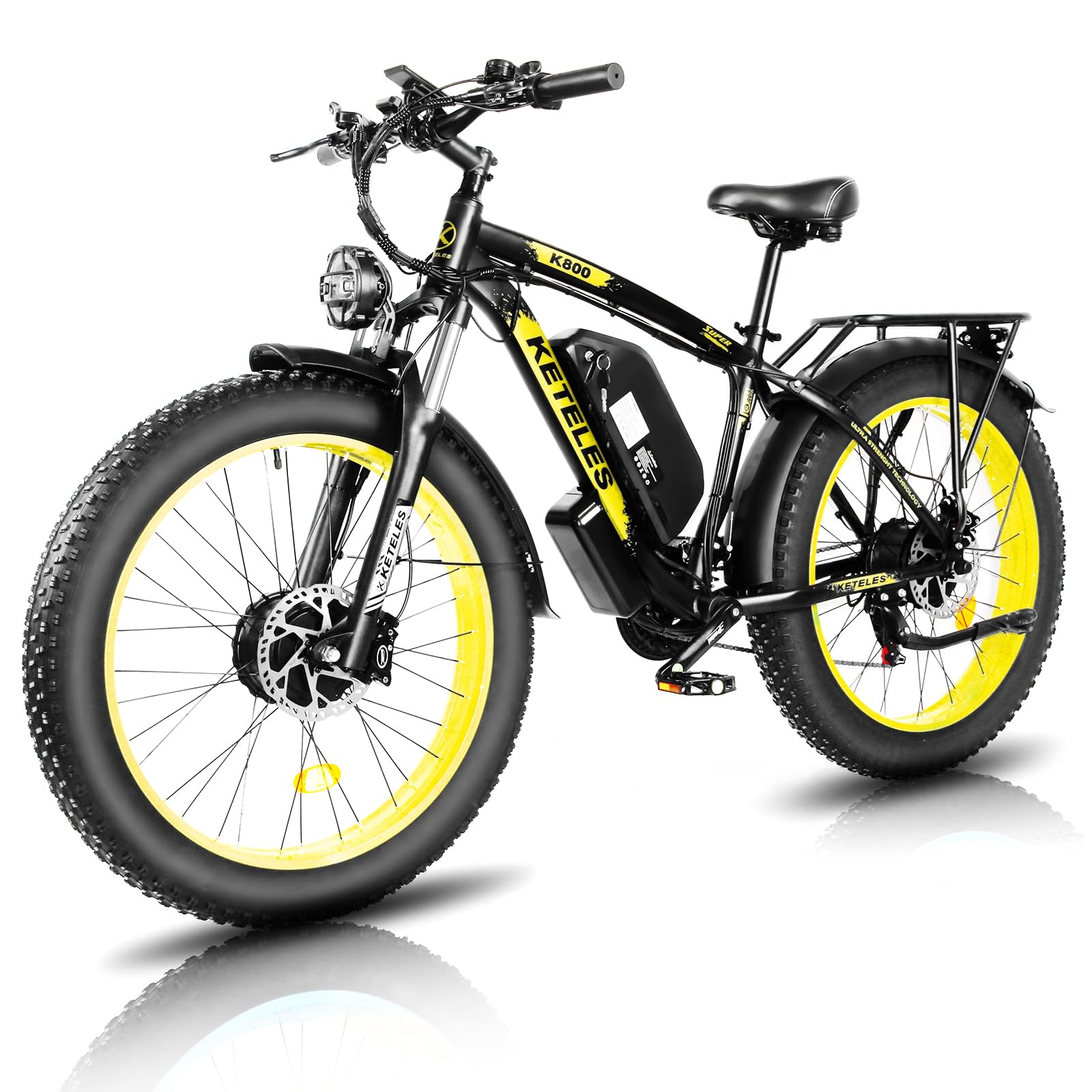 elektrofahrrad 2000 watt KETELES K800 2000W Doppelmotor-Elektrofahrrad 48V 23AH Fat E-Bike | KETELES Offiziell – KETELES Online-Shop
