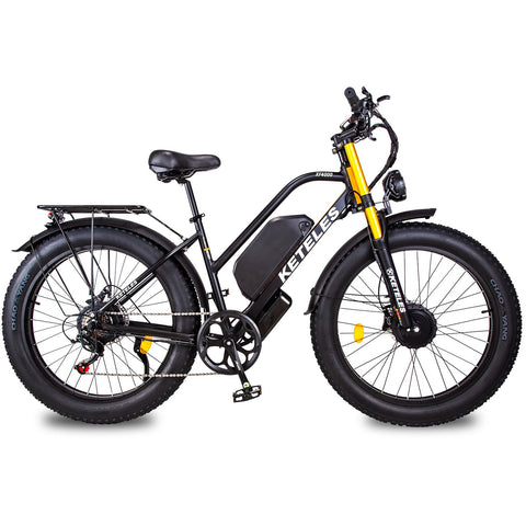 KETELES XF4000 Electric Bike 2000W Dual Motor 48V 23AH Fat Tire
